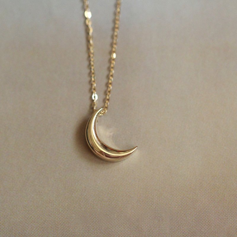 Ellie's Signature Crescent Charm Necklace - elliesage
