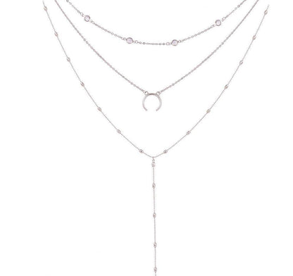 Luna Multi Layer Lariat Necklace - elliesage