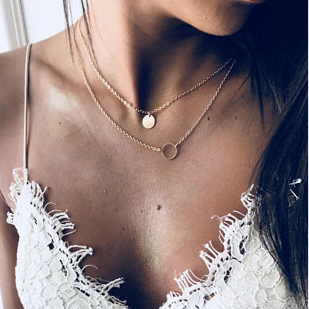 Twin Flame Layered Necklace - elliesage