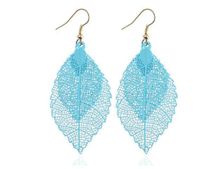 Chakras Activated Leaf Earrings Earrings Ellie Sage 